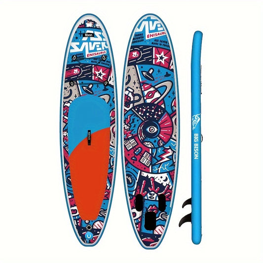 Inflatable Surfboard For Single Paddle Surfing Water Sports